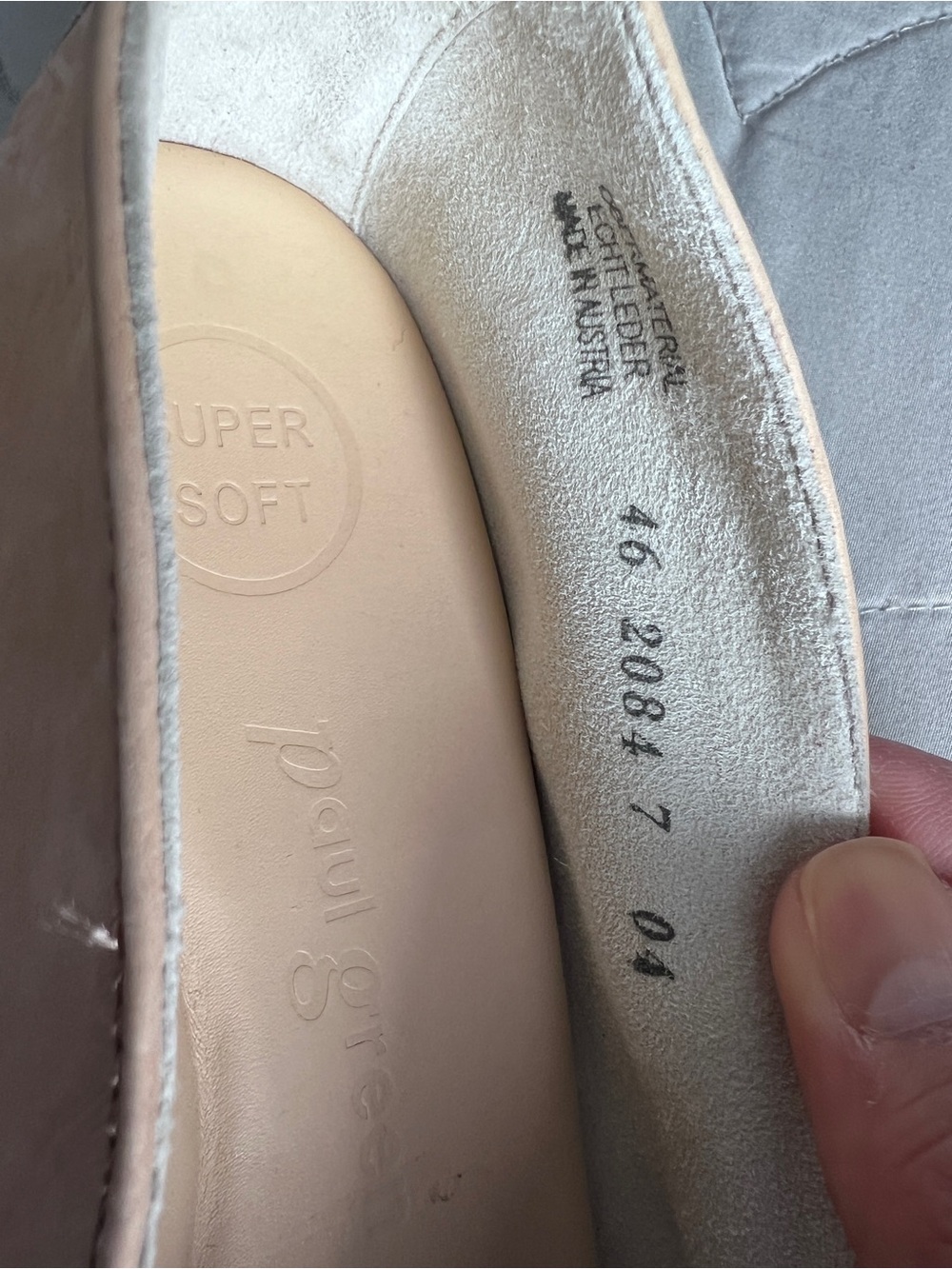 Paul Green Nude Suede Loafer - Super Soft Comfort - Picture 5 of 8